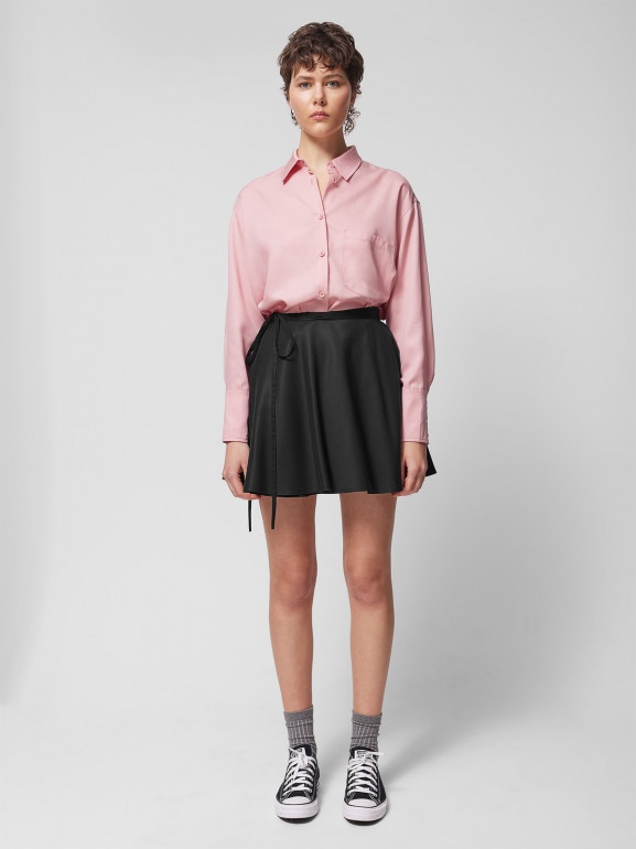 Damska spódnica mini Outhorn OTHWSS24TSKIF038 - czarna