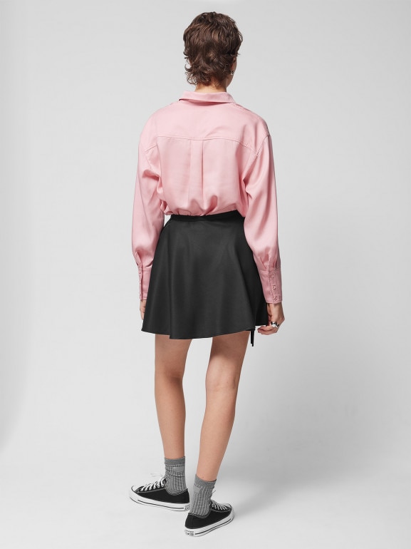 Damska spódnica mini Outhorn OTHWSS24TSKIF038 - czarna