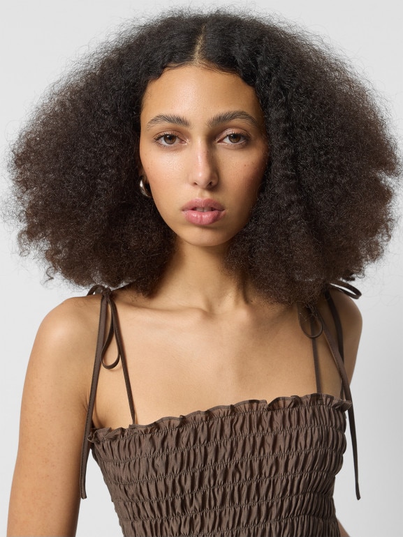 Damski top Outhorn OTHWSS24TSLEF138 - oliwkowy