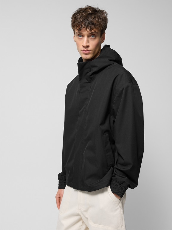 Męska kurtka przejściowa Outhorn OTHWSS24TTJAM0734 - czarna