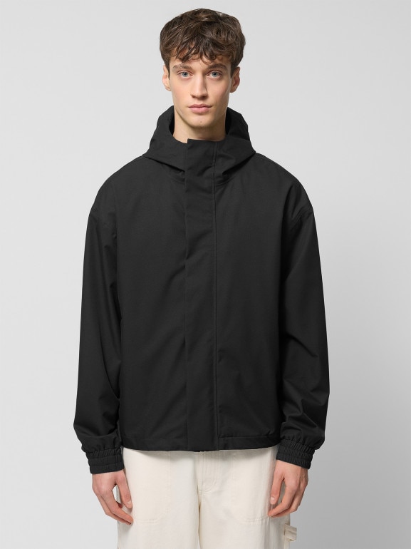 Męska kurtka przejściowa Outhorn OTHWSS24TTJAM0734 - czarna