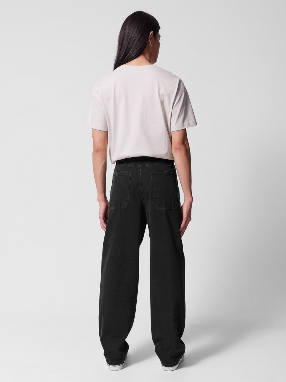 Męskie jeansy baggy Outhorn OTHWSS24TTROM633 - czarne