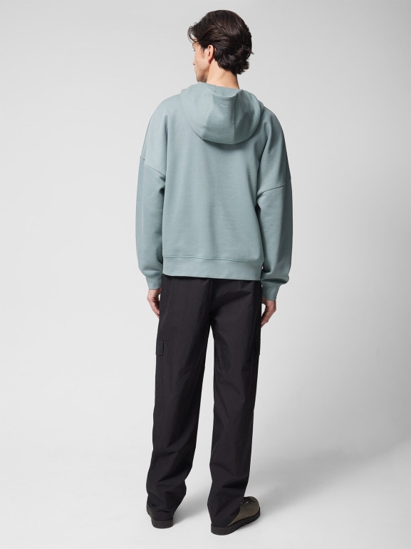 Męskie spodnie cargo Outhorn OTHWSS24TTROM637 - czarne