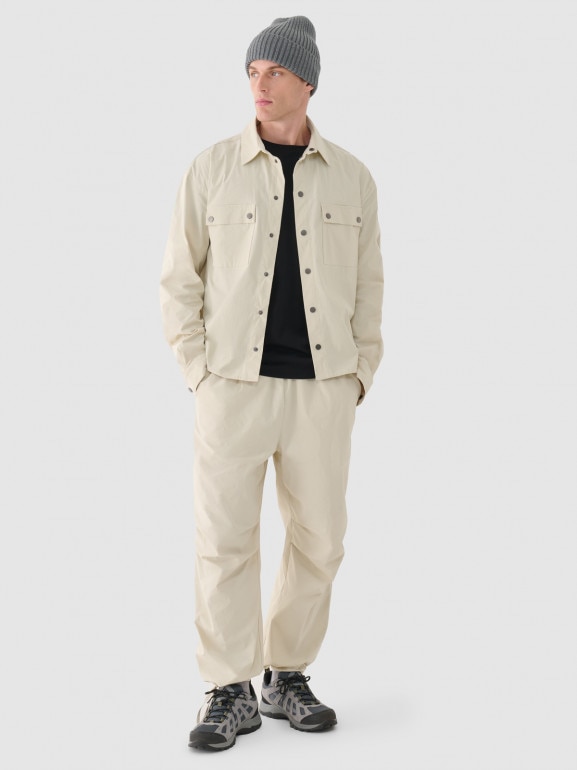 Męski t-shirt basic Outhorn OTHWAW24TTSHM2386 - czarny