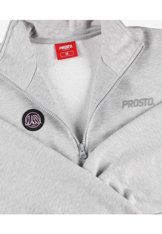 Damska bluza nierozpinana bez kaptura PROSTO KL232FSWE3012 - szara