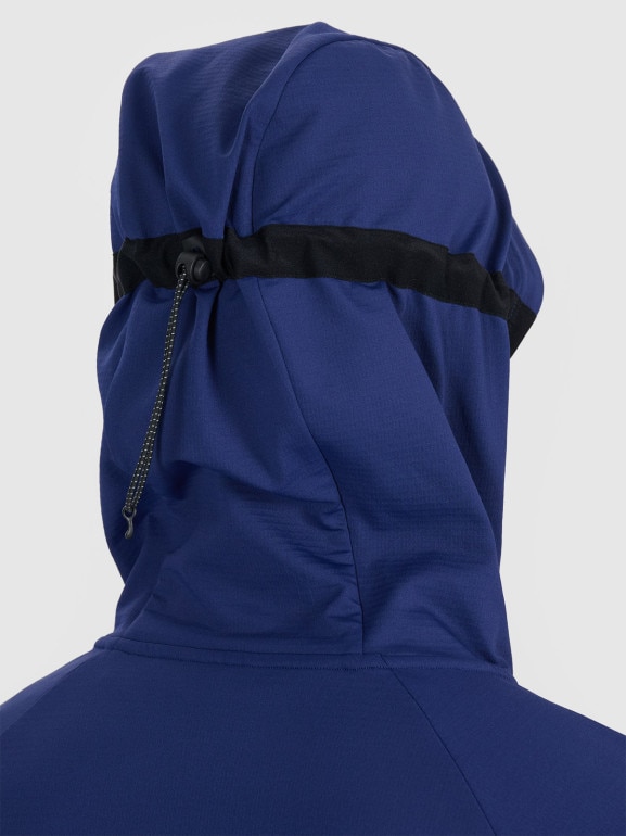 Męska bluza treningowa nierozpinana z kapturem 4F x Robert Lewandowski RL9SSS25TFSWM614 - granatowa