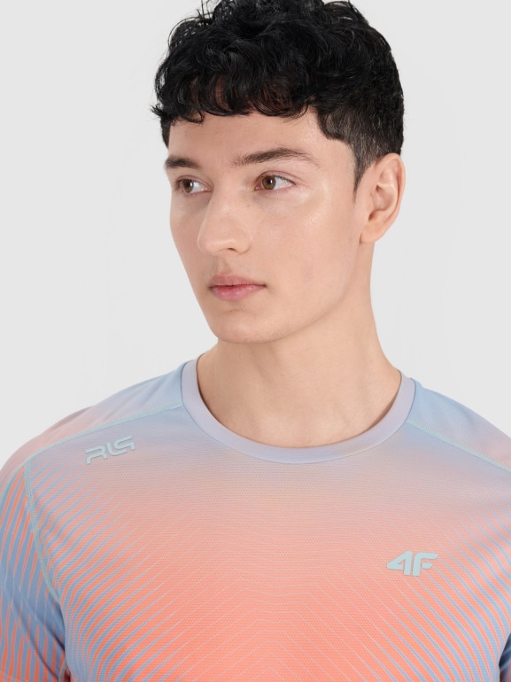 Męska koszulka treningowa 4F x Robert Lewandowski RL9SSS25TFTSM1999 - multikolor