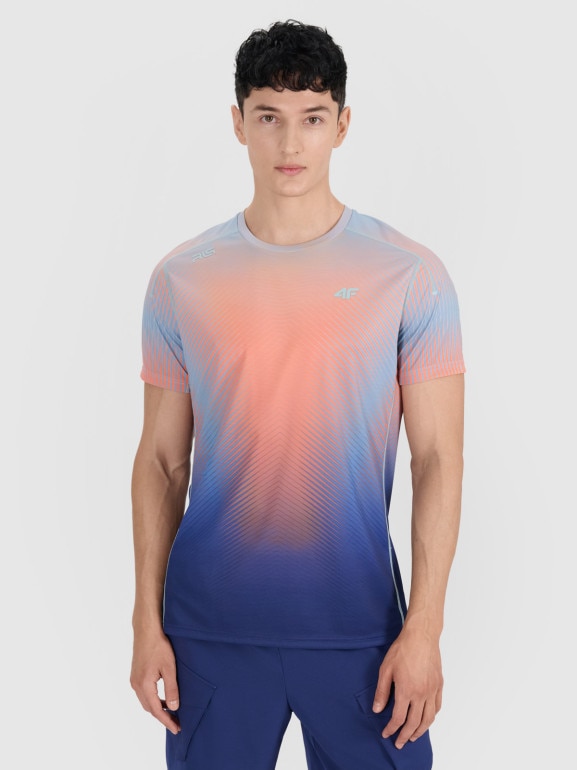 Męska koszulka treningowa 4F x Robert Lewandowski RL9SSS25TFTSM1999 - multikolor