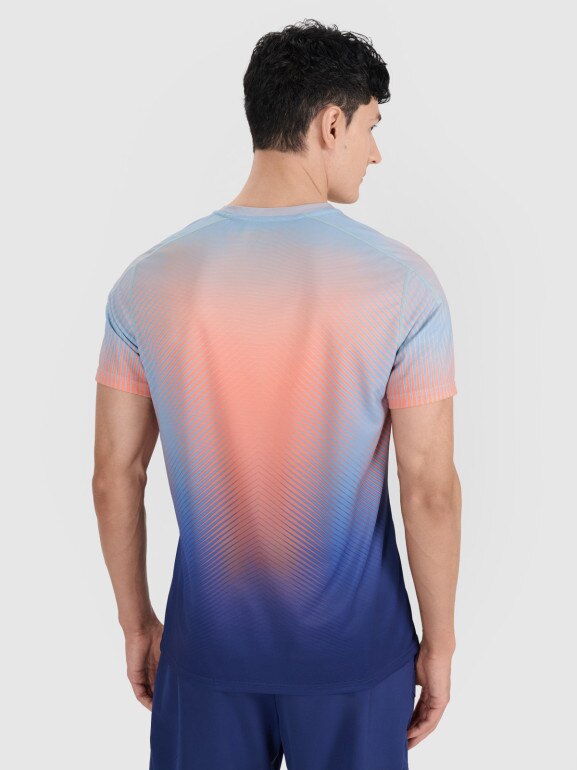 Męska koszulka treningowa 4F x Robert Lewandowski RL9SSS25TFTSM1999 - multikolor