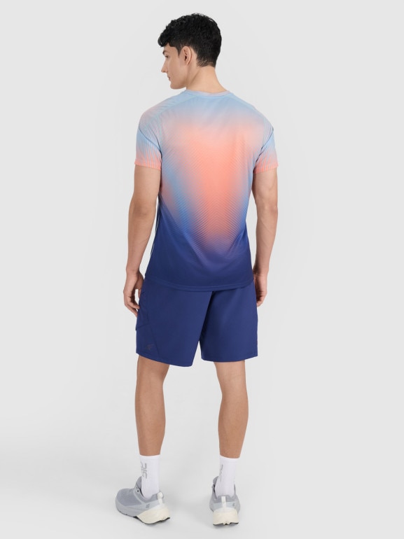 Męskie spodenki treningowe 4F x Robert Lewandowski RL9SSS25TFSHM1201 - granatowe