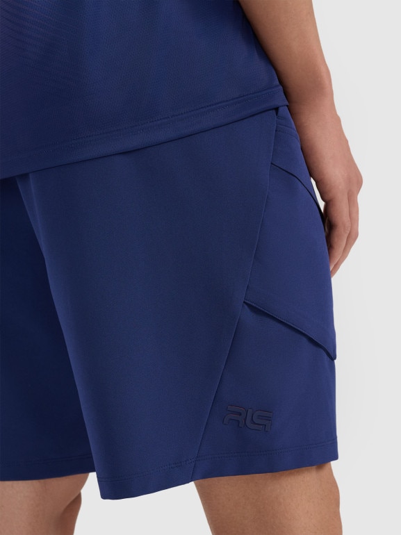 Męskie spodenki treningowe 4F x Robert Lewandowski RL9SSS25TFSHM1201 - granatowe