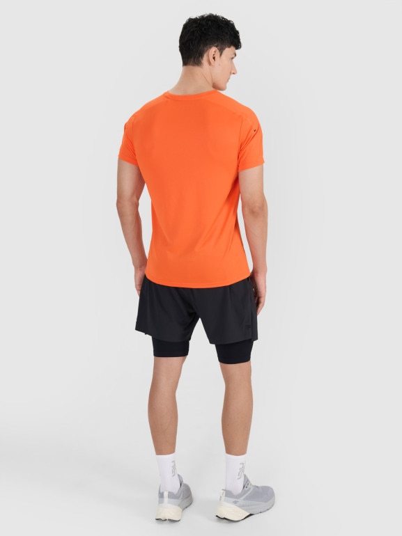 Męskie spodenki treningowe 4F x Robert Lewandowski RL9SSS25TFSHM1203 - czarne