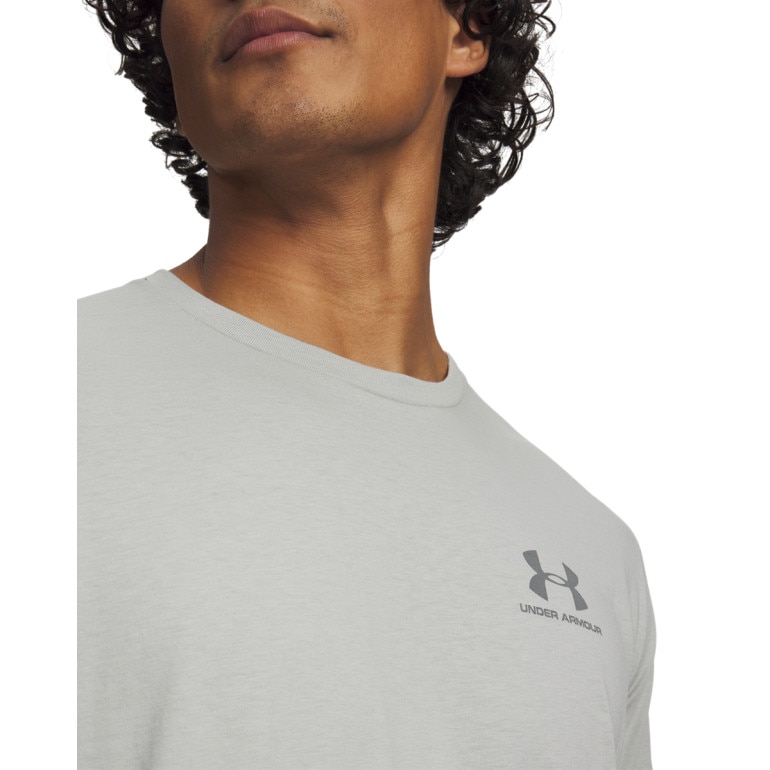 Męski t-shirt z nadrukiem Under Armour UA M Sportstyle LC SS - szary