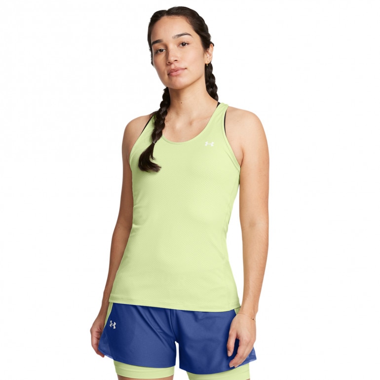 Damski top treningowy Under Armour Tech Mesh Racer Tank - zielony