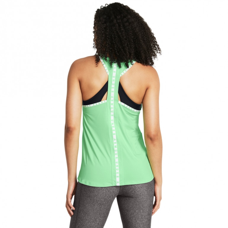 Damski top treningowy Under Armour Knockout Tank - zielony