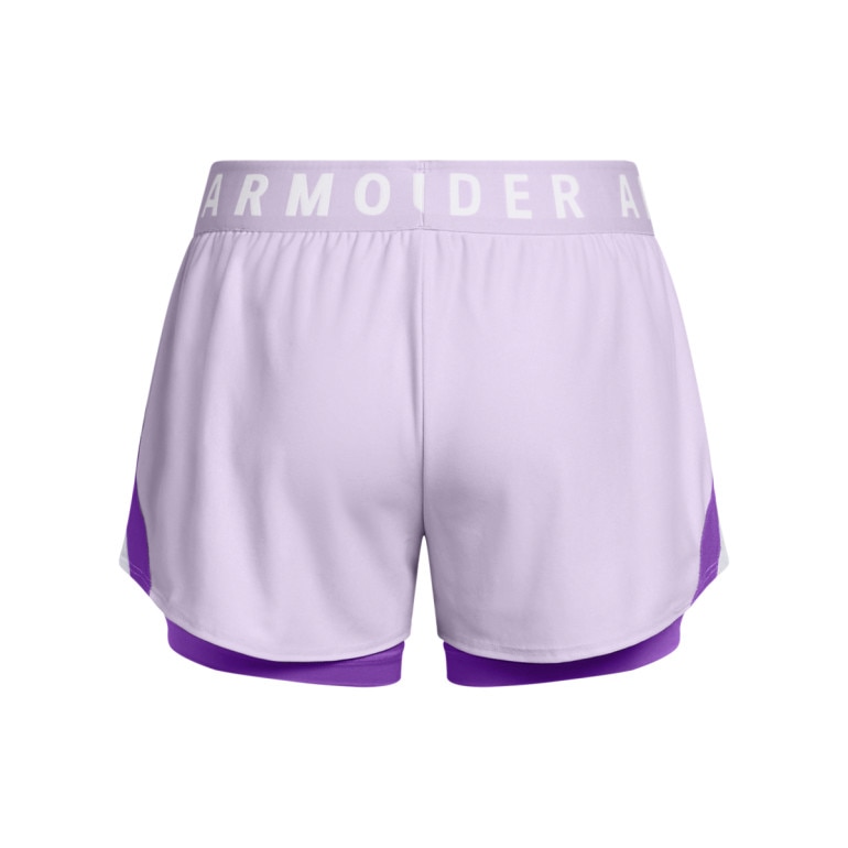 Damskie spodenki treningowe Under Armour Play Up 2-in-1 Shorts - fioletowe