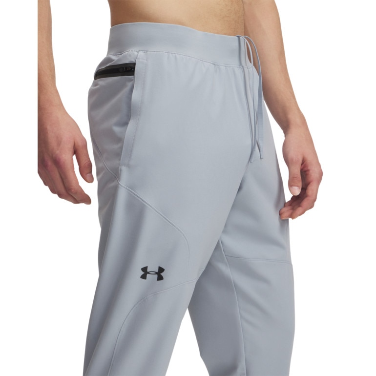 Męskie spodnie treningowe Under Armour UA Unstoppable Tapered Pants - szare