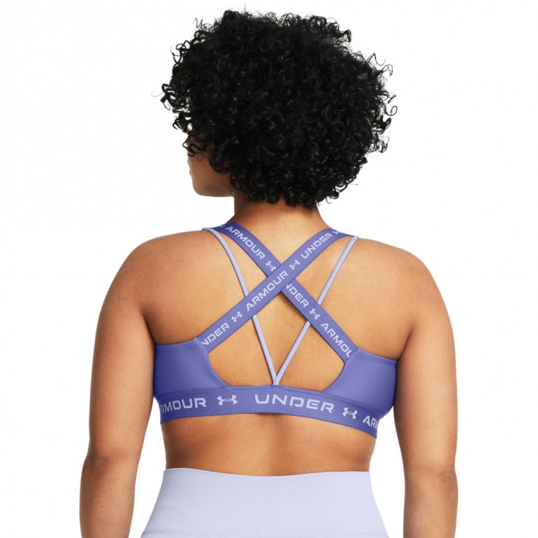 Biustonosz treningowy Under Armour Crossback Low - fioletowy