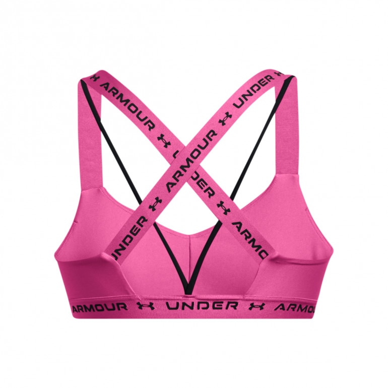 Biustonosz treningowy Under Armour Crossback Low - różowy