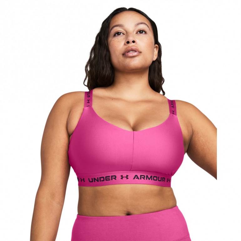 Biustonosz treningowy Under Armour Crossback Low - różowy