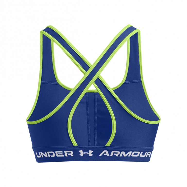 Biustonosz treningowy Under Armour Crossback Mid Bra - granatowy