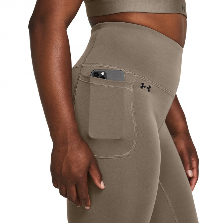 Damskie legginsy treningowe Under Armour Motion Legging - brązowe