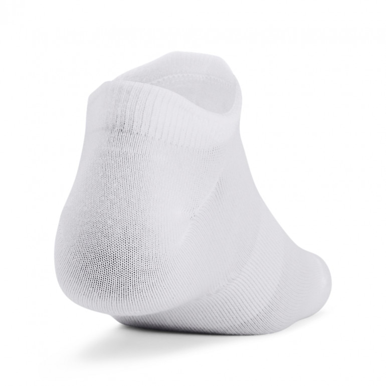 SKARPETKI TRENINGOWE UNISEKS (3-PACK) UNDER ARMOUR UA ESSENTIAL NO SHOW - białe