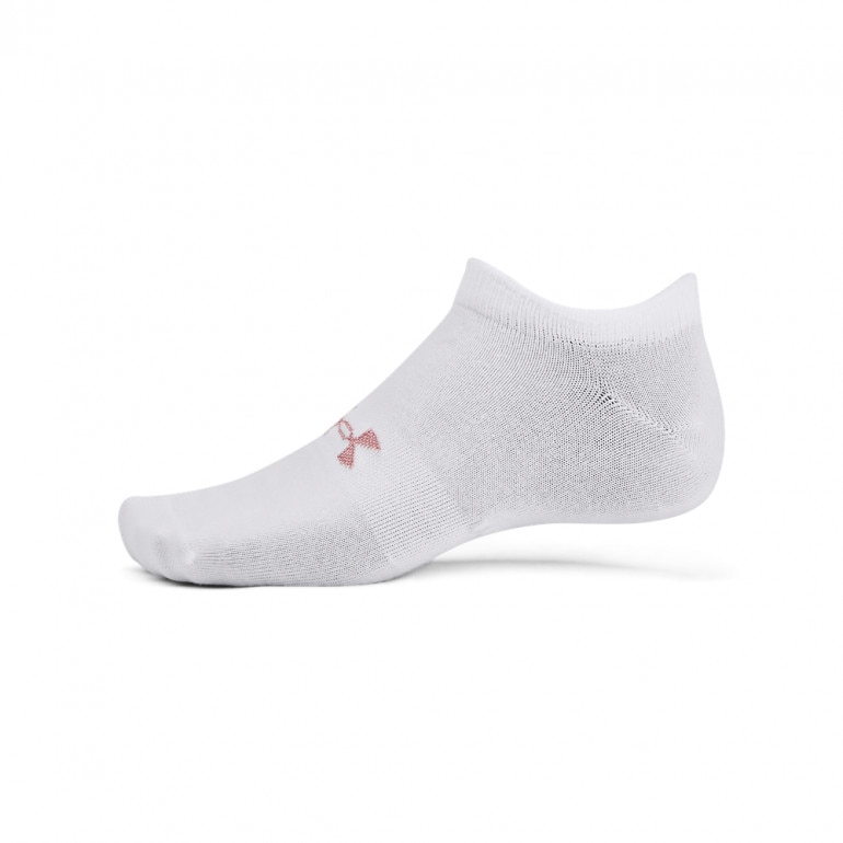 SKARPETKI TRENINGOWE UNISEKS (3-PACK) UNDER ARMOUR UA ESSENTIAL NO SHOW - białe