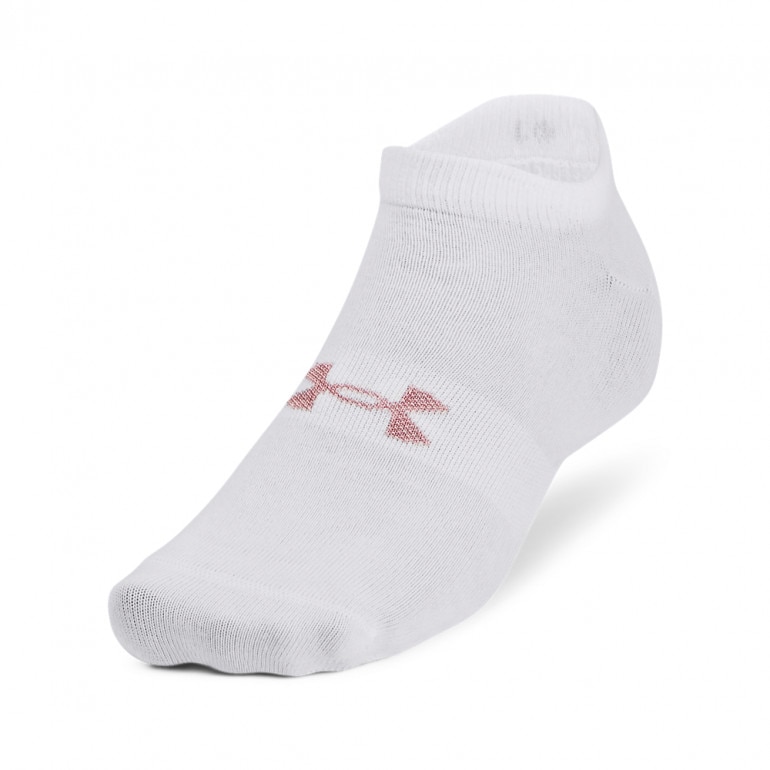 SKARPETKI TRENINGOWE UNISEKS (3-PACK) UNDER ARMOUR UA ESSENTIAL NO SHOW - białe