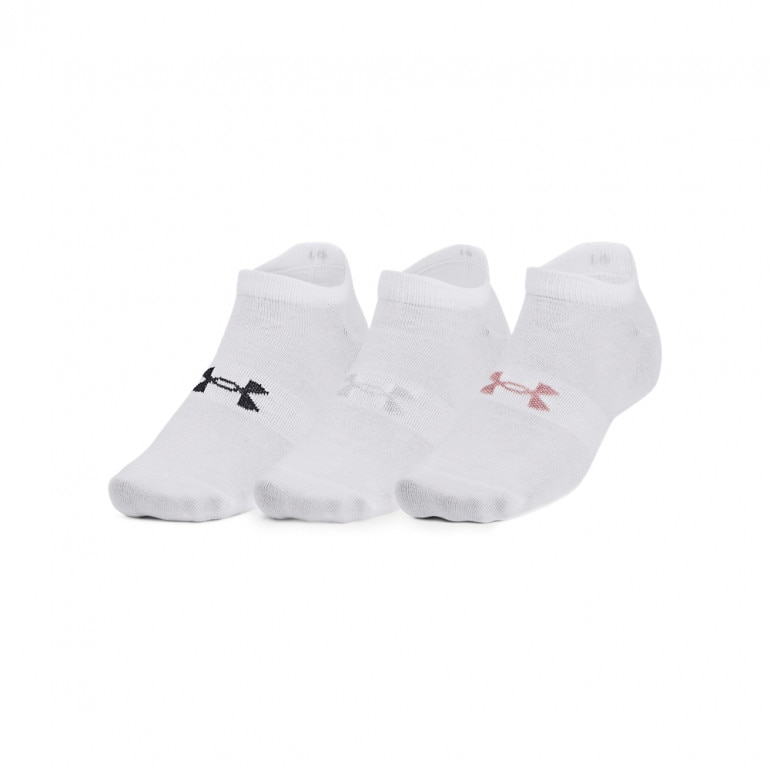 SKARPETKI TRENINGOWE UNISEKS (3-PACK) UNDER ARMOUR UA ESSENTIAL NO SHOW - białe