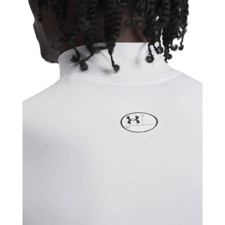 Męski top treningowy Under Armour UA Hg Armour Comp Mock Sl - biały