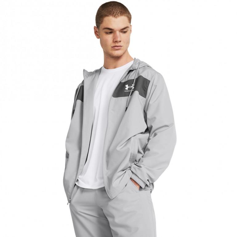 Męska kurtka treningowa Under Armour UA Sportstyle Windbreaker - szara