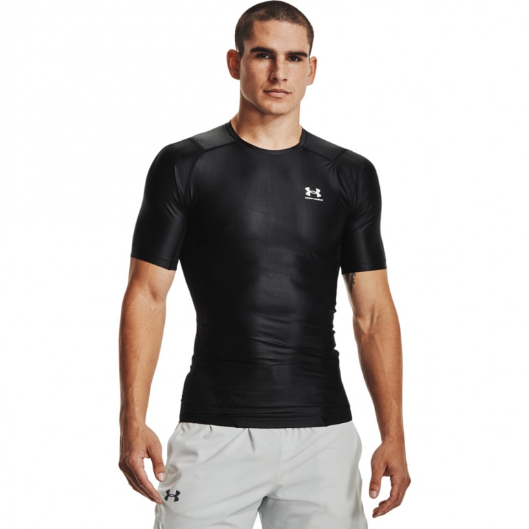 Męska koszulka treningowa Under Armour UA HG IsoChill Comp SS - czarna