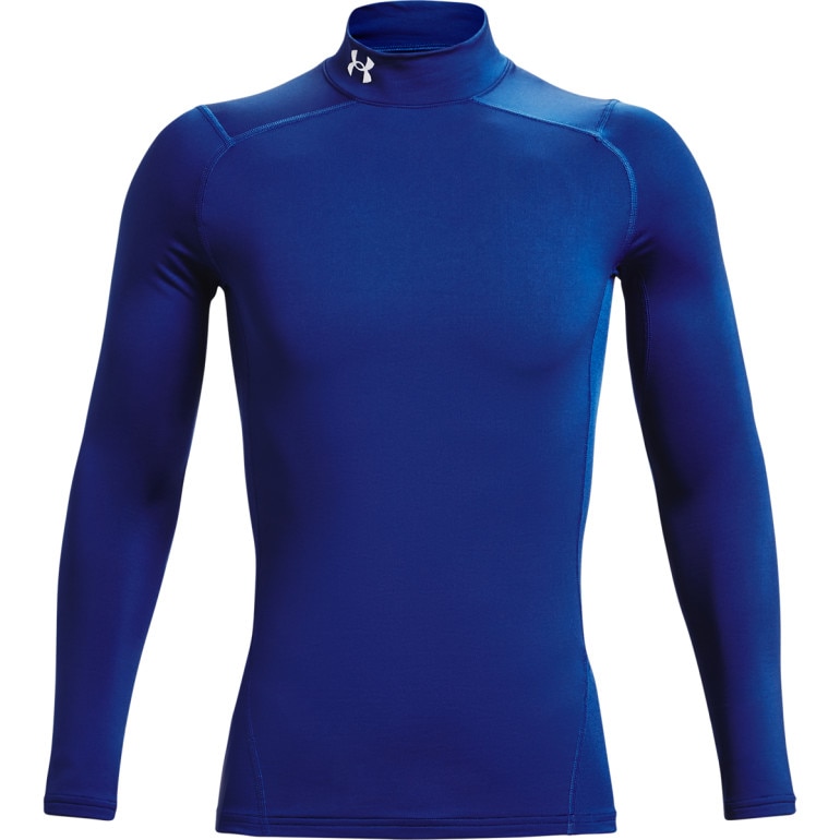 Męski longsleeve treningowy termoaktywny Under Armour UA CG Armour Comp Mock - granatowy