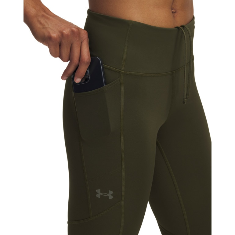 Damskie legginsy do biegania Under Armour UA Fly Fast Tights - khaki