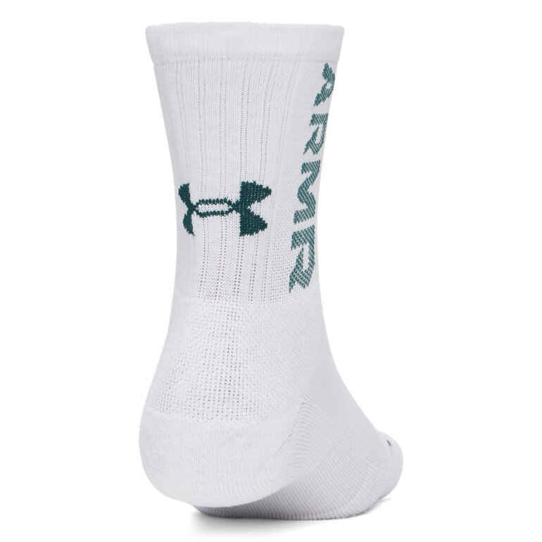 Skarpetki treningowe uniseks (3-pack) Under Armour UA 3-Maker Mid-Crew - białe