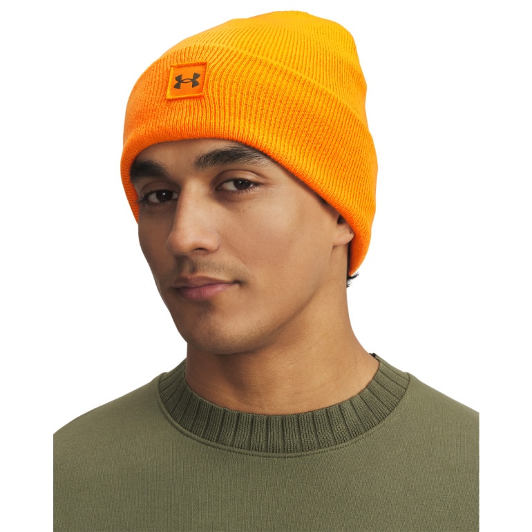 Męska czapka zimowa Under Armour UA Halftime Cuff - pomarańczowa