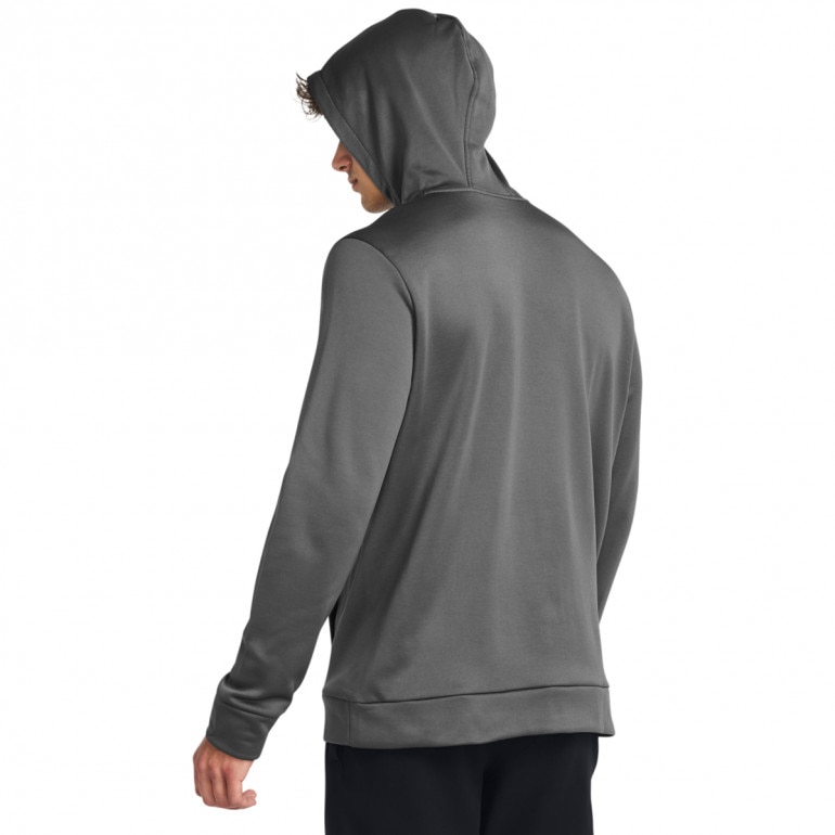 Męska bluza treningowa nierozpinana z kapturem Under Armour UA Armour Fleece Hoodie - szara