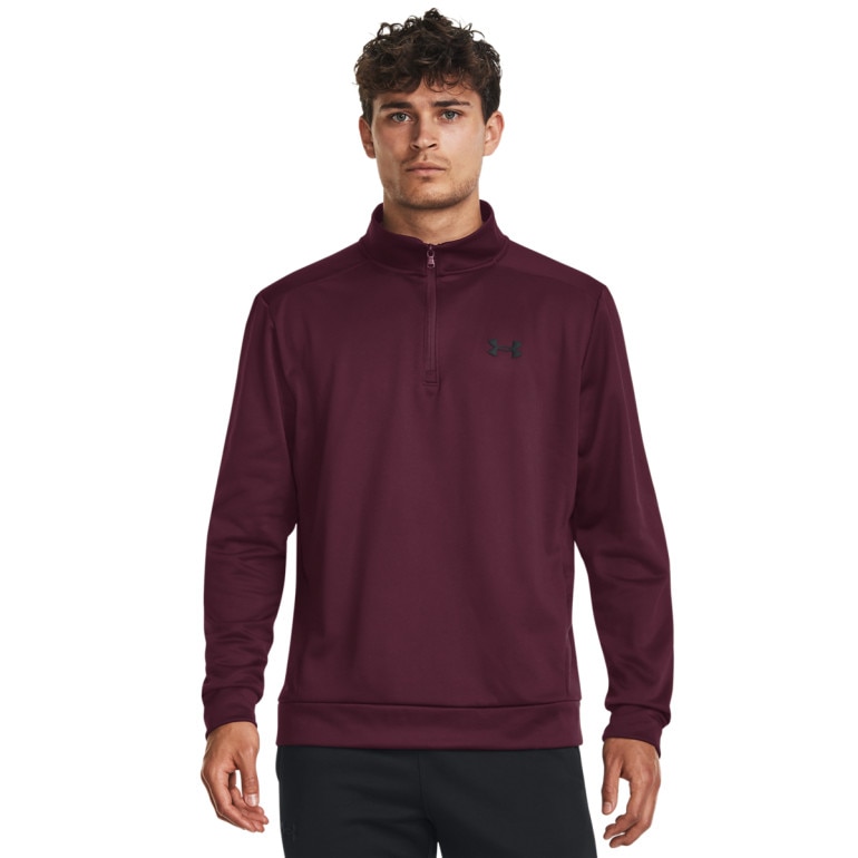 Męska bluza treningowa UNDER ARMOUR UA Armour Fleece 1/4 Zip - bordowa