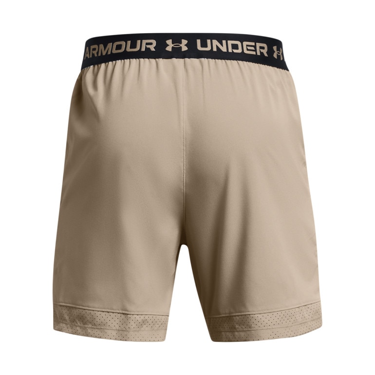 Męskie spodenki treningowe Under Armour UA Vanish Woven 6in Shorts - beżowe