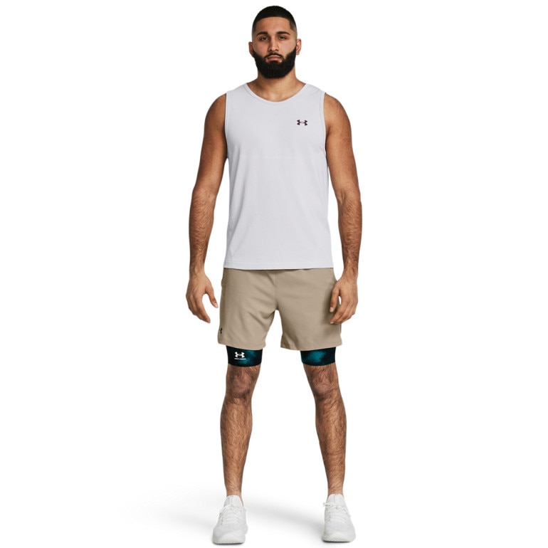 Męskie spodenki treningowe Under Armour UA Vanish Woven 6in Shorts - beżowe