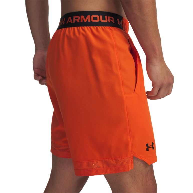Męskie spodenki treningowe Under Armour UA Vanish Woven 6in Shorts - pomarańczowe