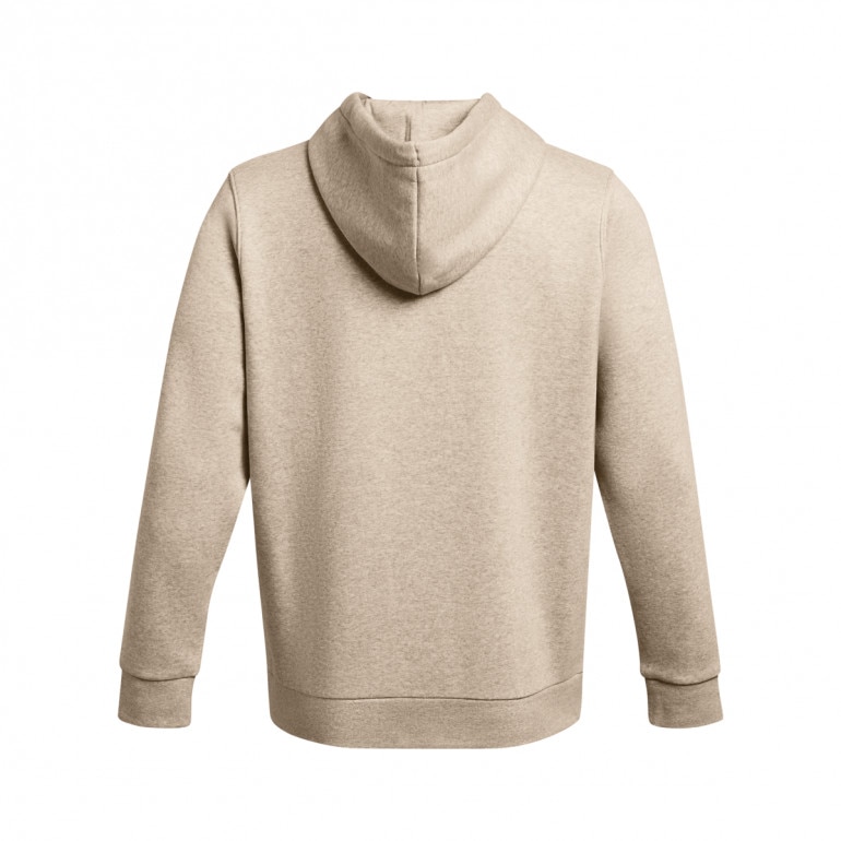 Męska bluza dresowa nierozpinana z kapturem Under Armour UA Icon Fleece Hoodie - beżowa