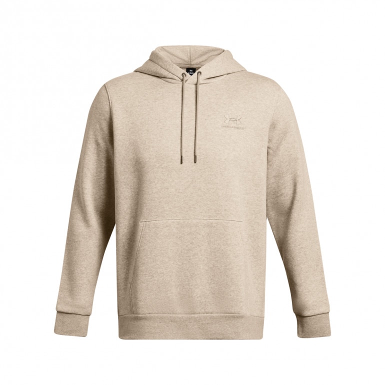 Męska bluza dresowa nierozpinana z kapturem Under Armour UA Icon Fleece Hoodie - beżowa