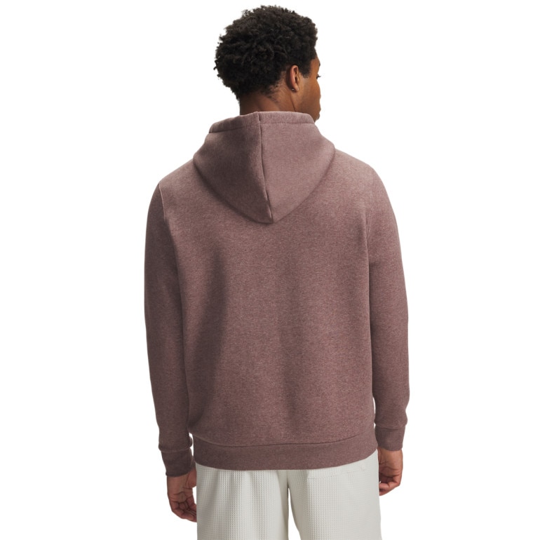 Męska bluza dresowa nierozpinana z kapturem Under Armour UA Icon Fleece Hoodie - brązowa