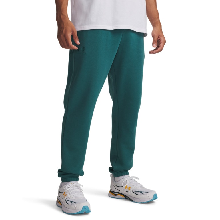 Męskie spodnie dresowe Under Armour UA Essential Fleece Jogger - zielone