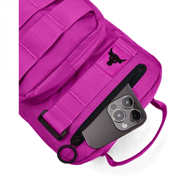 Saszetka nerka uniseks Under Armour UA Project Rock Waist Bag - różowa