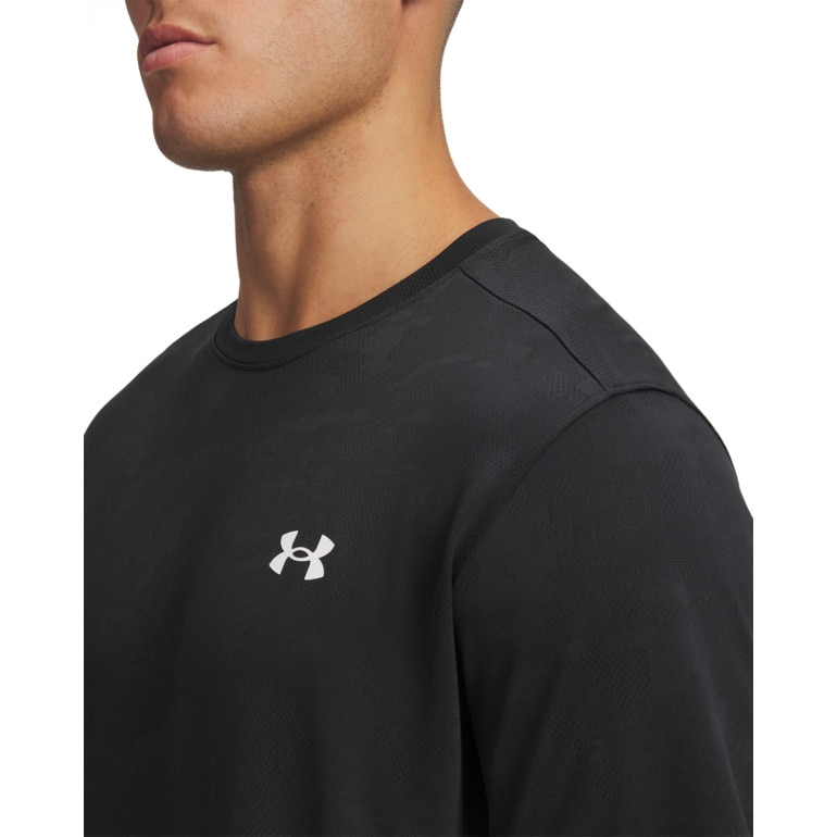 Męska koszulka treningowa Under Armour UA Tech Vent Jacquard SS - czarna