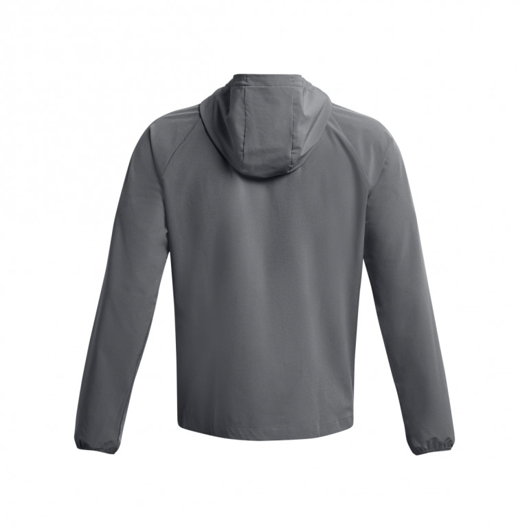 Męska kurtka treningowa Under Armour UA Stretch Woven Windbreaker - szara