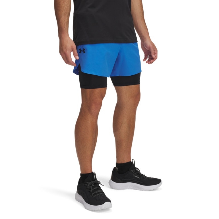 Męskie spodenki treningowe Under Armour UA Vanish Elite 2in1 Short - niebieskie
